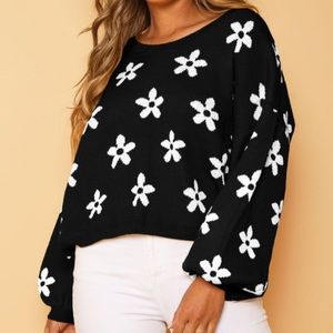 DAISY PUFF SLEEVE SWEATER
